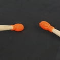 thumbnail image 4 of Raindrops 4Pcs Elastic Orange Silicone Covers for Drumstick Durable Protective Use, 4 of 8