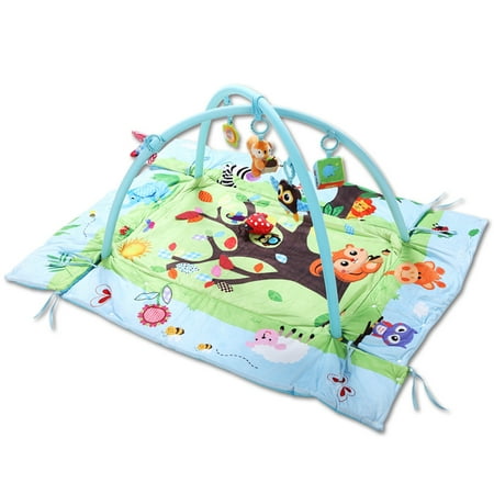Skip Hop Playspot Playmat - 3 In 1 Baby Play Mat Cartoon Soft Baby Activity Gym Playspot Foam Suitable for 0-24 Months Newborn Infant Baby Kids