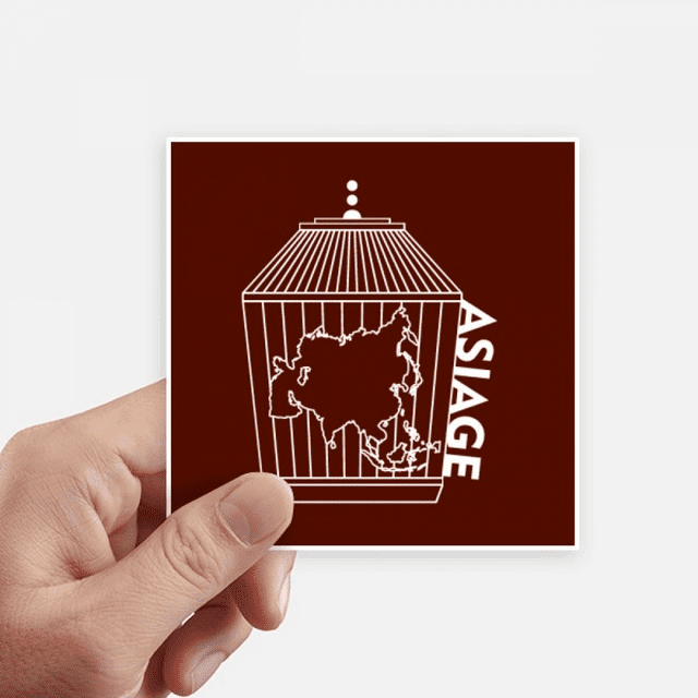 Map Cage Art Déco Mode Autocollant Carré Imperméable Papier Peint Décalcomanie Voiture