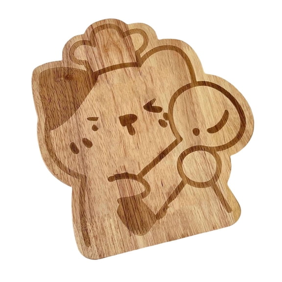 FashionCha Wooden Cutting Board Cutting Serving Board Cheese Serving Platter Chopping Board A