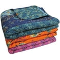 thumbnail image 2 of Lush Decor Royal Empire Reversible Cotton Throw Blanket, 50"x60", Tangerine - Boho Couch & Bed Blanket, 100% Cotton, 2 of 12