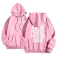 thumbnail image 2 of It's Never Luck It's Always God Hoodies for Women 2025 Christian Hoodie with Pockets Hooded Sweatshirt Women Pullover, 2 of 8