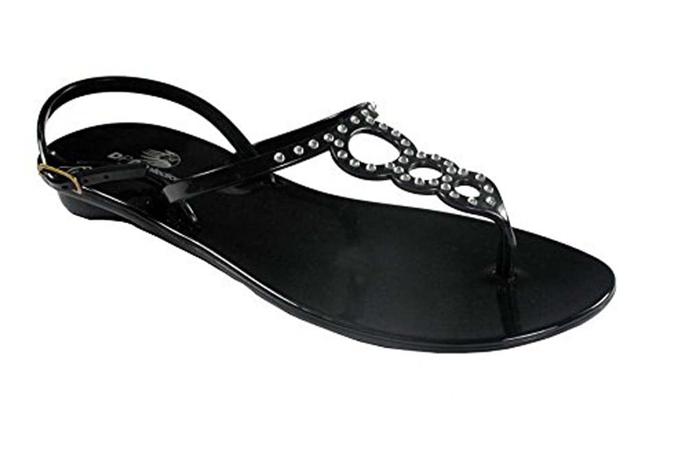 crystal jelly sandals