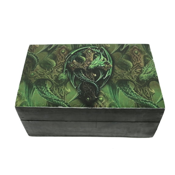Soul Sticks Celtic Cross Wooden 6" x 4" Boxes For Jewelry, Memory, Sage, Storage or Incense Box