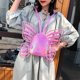thumbnail image 5 of Butterfly Angel Wings PU Mochila de cuero Bolsa de viaje de Daypack informal para mujeres Irene Inevent AP007519-02, 5 of 7
