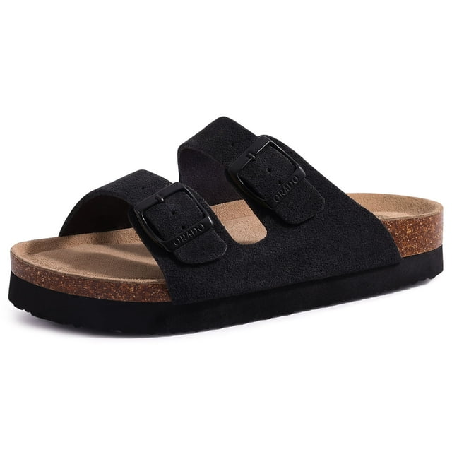 Sabots en Liège pour Hommes d'Été Smile Pop, Pantoufles de Mode pour Hommes, Sandales de Plage Antidérapantes pour Hommes, Mule Classique pour Hommes avec Boucle Réglable tzw