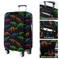 thumbnail image 5 of Black Cartoon Colorful Dinosaurs Skeletons Pattern Luggage Cover Fashion Suitcase Cover Baggage Covers Fit 25-28 Inch Luggage (Go Travel), 5 of 5