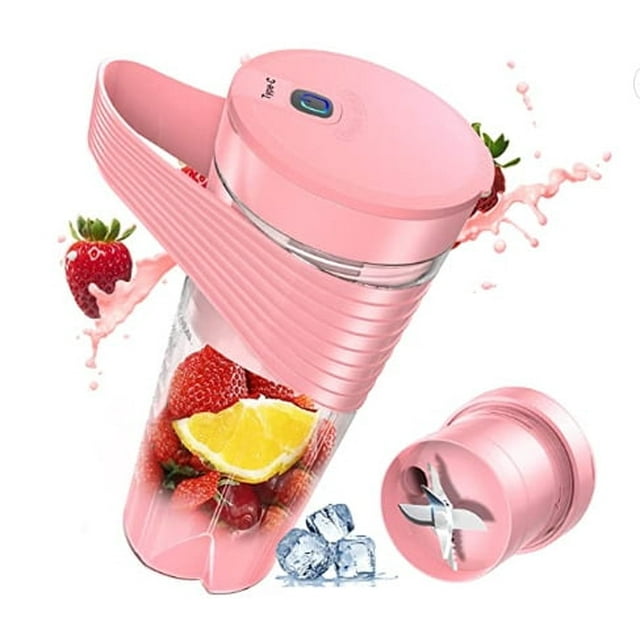 CNKOO Portable Blender Portable Blender for Shakes and Smoothies Personal Size Blender with USB Rechargeable BPA Free Mini Blender for Kitchen/Travel/Gym
