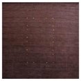 thumbnail image 2 of Rugsotic Carpets Hand Knotted Wool Area Rug 10'x10' Brown Contemporary Square Indoor Rug for Living Room, Bedroom Antimicrobial L00105, 2 of 5