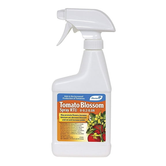Monterey Premium Blossom Tomato and Bloom Crop Fertilizer Spray, 16 oz, with Zinc and Calcium