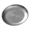 thumbnail image 3 of Plato de acero inoxidable, plato vintage, plato de estilo coreano, plato para cena, platos de metal, plato para aperitivos, plateado, 3 of 7