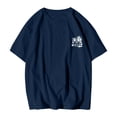 thumbnail image 2 of T-shirt à Imprimé Cocotier à la Mode pour Hommes, Manches Courtes, Col Rond, Décontracté, Tendance Fleur pour Hommes, Haut Basique Stylé, 2 of 4