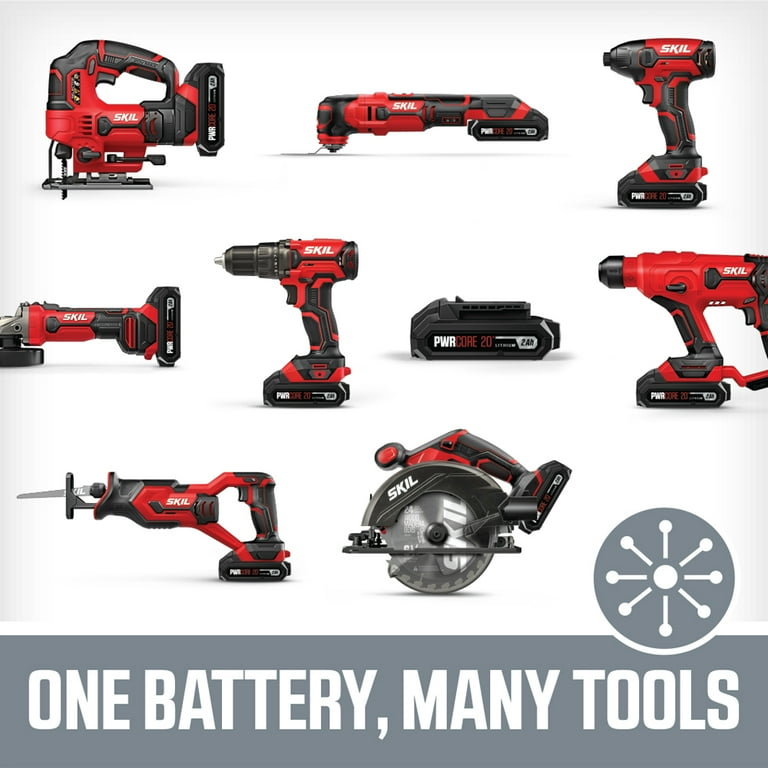 SKIL JS820302 20V 7 8 Cordless Jigsaw 2.0Ah Lithium Battery Charger
