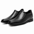 thumbnail image 5 of CMR CHAMARIPA Slip-On Height Increasing Shoes For Men - Black Calfskin Men's Dress Shoes That Make You Taller 2.76 Inches / 7 CM, 5 of 10