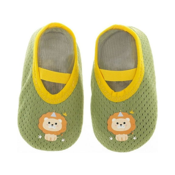 KPOPLK Baby First Walking Sock Shoes Rubber Soft Sole Non-Slip Slipper Elastic Sock Shoes Walking Shoes for Infant(3-5 Years,F67-Green)