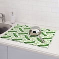 thumbnail image 6 of Yiaed Green Cucumber1 Print Highly Absorbent Microfiber Kitchen Counter Mat, Dish Drying Pad for Dishes, Utensils, Pots and Pans, Large 18" x 24", 6 of 7