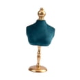 thumbnail image 2 of Soporte de maniquí para collar, soporte de cadena, decoración de terciopelo, soporte de exhibición para collar, busto, para el hogar, tocador,, 2 of 9
