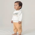 thumbnail image 4 of XIYNBAOK Baby Cotton Sweatshirt 2 Piece Outfit First Birthday Pullover Top Joggers Pants Set Casual Embroidery Shirt Trousers Jogging Suit Activewear Fashion Clothing Sets, 4 of 6