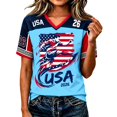 thumbnail image 3 of 2026 New United States Soccer Practice Jerseys, USA National Team Soccer Jersey Sweat Resistant Football Training Shirts, Retro Streetwear Fan Wear for Adult(Sky Blue, S), 3 of 6
