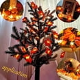 thumbnail image 3 of Guirnalda de hojas de arce otoñal, decoración de otoño, luces LED, guirnalda de hojas otoñales, decoración de Halloween y Navidad, decoración de Acción de Gracias, decoración de pared (30 l), 3 of 5