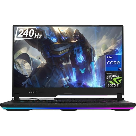 ASUS ROG Strix Scar 15 Gaming Laptop 2023 Newest, 15.6" QHD 240Hz IPS Display, CPU i9 12900H Processor, NVIDIA GeForce RTX 3070 Ti, 16GB DDR5 RAM, 1TB SSD, Backlit Keyboard, Windows 11 Home