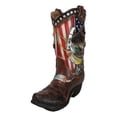 thumbnail image 6 of Western USA Flag Horseshoe Southwest Feathers And Horse Cowboy Boot Money Bank, 6 of 9