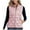 Pink-03, variant on Puffer Vest Women Fall Quilted Jacket Zip-Up Sleeveless Outwear Vests Lightweight Stand Collar Coats With Pocket