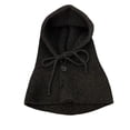 thumbnail image 2 of Gorro pequeño de punto con cuello falso para mujer | Chal versátil para calentar el cuello | Tejido ligero de fibra de poliéster elástico | Accesorio de invierno para uso diario, viajes y citas, 2 of 6