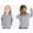 Gray, variant on LFEOOST Girls Crewneck Cardigan Solid Cotton Long Sleeve Button Sweater Uniform Sweaters for Little Girls, 6 Years, Blue