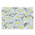thumbnail image 1 of Grey Cutting Board, Daisy Flowers Bees in Spring Time Honey Petals Floret Nature Purity Blooming, Decorative Tempered Glass Cutting and Serving Board, Large Size, Yellow White, by Ambesonne, 1 of 1
