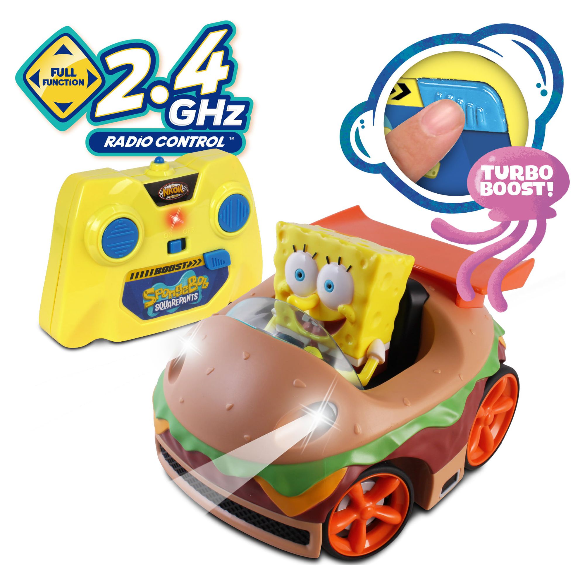 NKOK Bob Esponja RC Krabby Patty con Bob Esponja 3