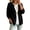 A Black, variant on Ndbuld Women's Casual Button Front Cardigan Sweater, Soft Viscose Blend Long Sleeve Open Coat for Daily Wear S