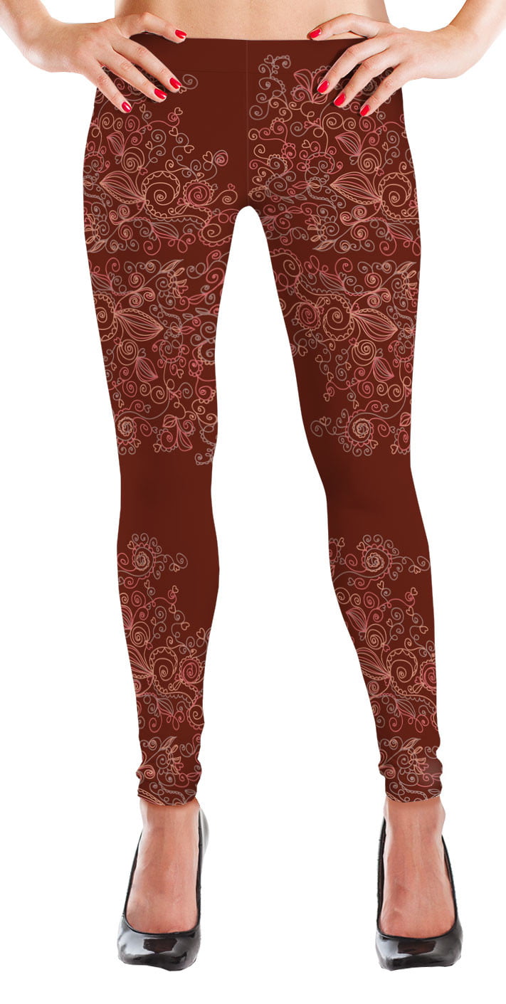 MyLeggings Buttersoft High Waistband Leggings Red Coral - Large