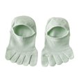 thumbnail image 3 of Milageto 1 Pair Women Toe Socks Accessories Camping Trainer Outdoor Casual Boat Socks Green, 3 of 8