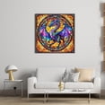 thumbnail image 3 of Punto Cruz Pterosaurio Bordado Algodón 14CT Vitral 40x40cm, 3 of 9