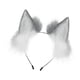 thumbnail image 1 of Orejas de lobo de peluche, pinza para el pelo, diadema con orejas de zorro para juegos de rol, fiestas, disfraces, regalos Gris, 1 of 8