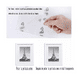 thumbnail image 3 of Set De 5 Portaretrato Pared Modernos Decorativo Blanco Malubero Portaretratos, 3 of 5