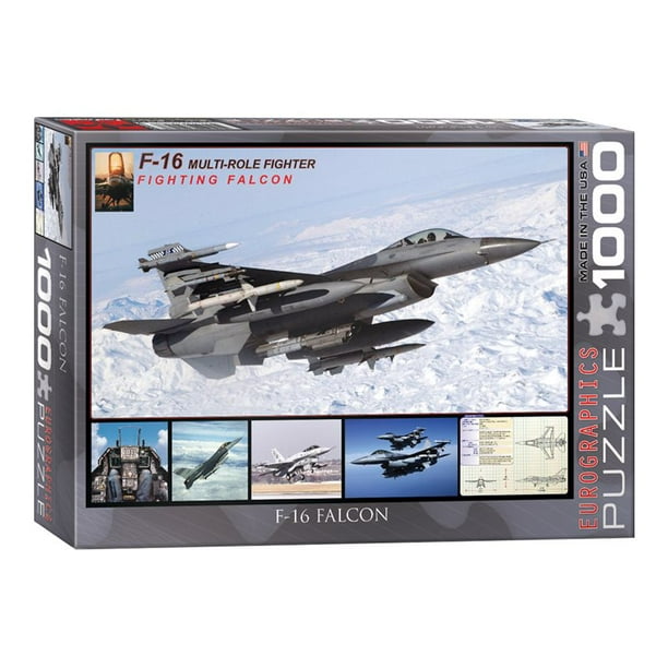 EurographicsPuzzles - Faucon Combattant F-16 - puzzle - 1000 Pièces