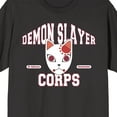 thumbnail image 2 of Demon Slayer Corps Tanjiro Mask Crew Neck Short Sleeve Men's Black T-shirt-3XL, 2 of 3