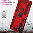 thumbnail image 7 of Designed for Samsung Galaxy A26 5G Case, Military Grade Protective Phone Case Cover with Enhanced Metal Ring Kickstand [Support Magnet Car Mount] Compatible with Samsung Galaxy A26 5G, Red, 7 of 7