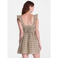 thumbnail image 3 of No Boundaries Plaid Picnic Mini Dress, Women’s XXS-XXL, 3 of 5