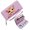 Purple, variant on GEEAD Slim Zippered Purse with Wrist Strap Slim Long Wallet with Zipper Closure Whimsical Style Cartoon Kitten Pink Text Valentine's Day, Mother's Day, Birthday Gifts Ideal GiftSoft Texture