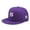 Purple, variant on Retro American Style Cap White Flat Brim NY Letter Print Casual Fashion Hat