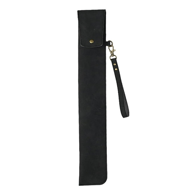 Bolsa de almacenamiento para baquetas, estuche de transporte para mazos de batería, práctico bolso portátil, funda para baquetas, bolsa para fiesta de Negro