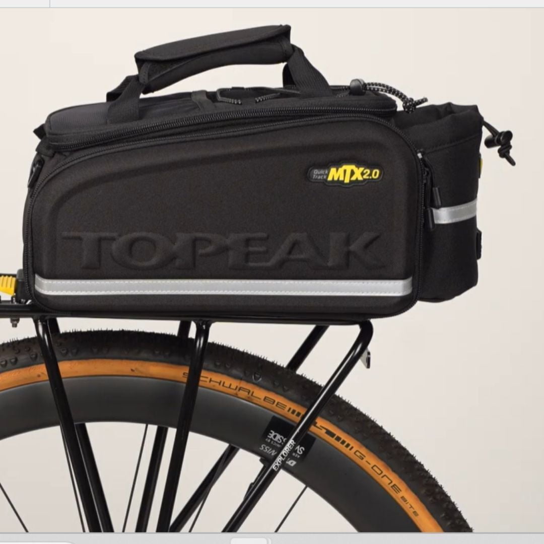 Topeak MTX 2.0 Trunk Bag DX Black 14.2x9.8x8.5in MTX 2.0