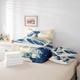 thumbnail image 6 of Feelyou 7-Piece Kawaii Bear Twin Bedding Set, Teens Japanese Ocean Waves, 6 of 8
