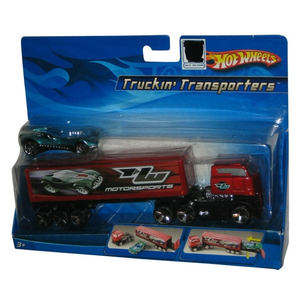 Hot Wheels Truckin' Transporters Red Motorsports (2006) Car & Truck Toy ...