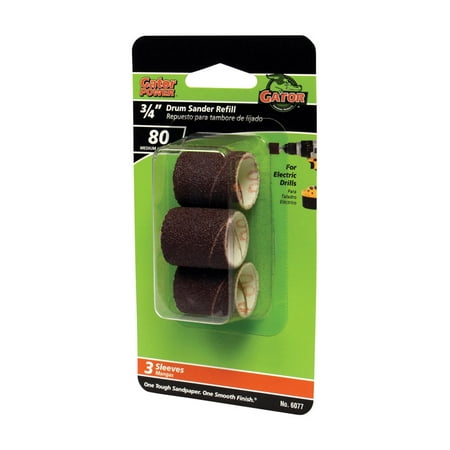 

Ali Industries 6077 .75 x 1 in. Medium Drum Sander Resin Cloth Seelve- 3 Pack