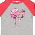 thumbnail image 4 of Inktastic Flamingo Ballerina in Tutu and Ballet Toe Shoes Boys or Girls Toddler T-Shirt, 4 of 5