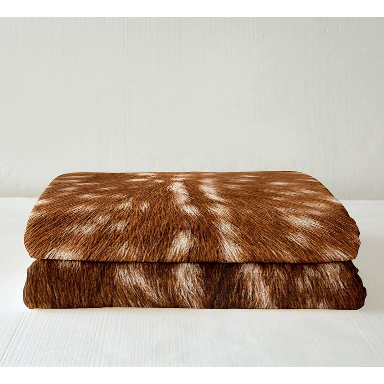 Deer Hunting Fleece Blanket Throw 50 X60